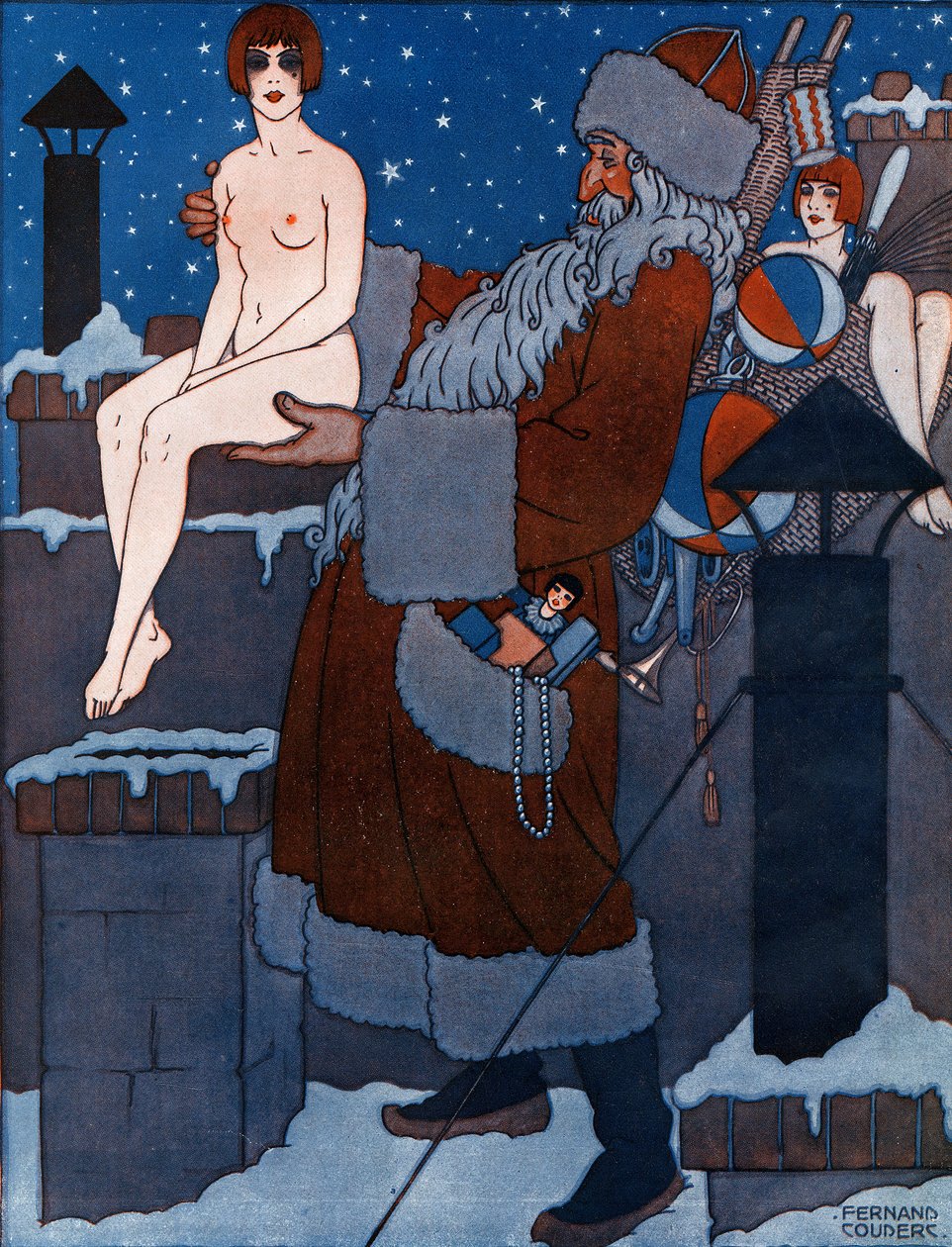 Játékok mindenkinek – illusztráció a la Vie Parisienne-ből alkotó: Fernand Couderc