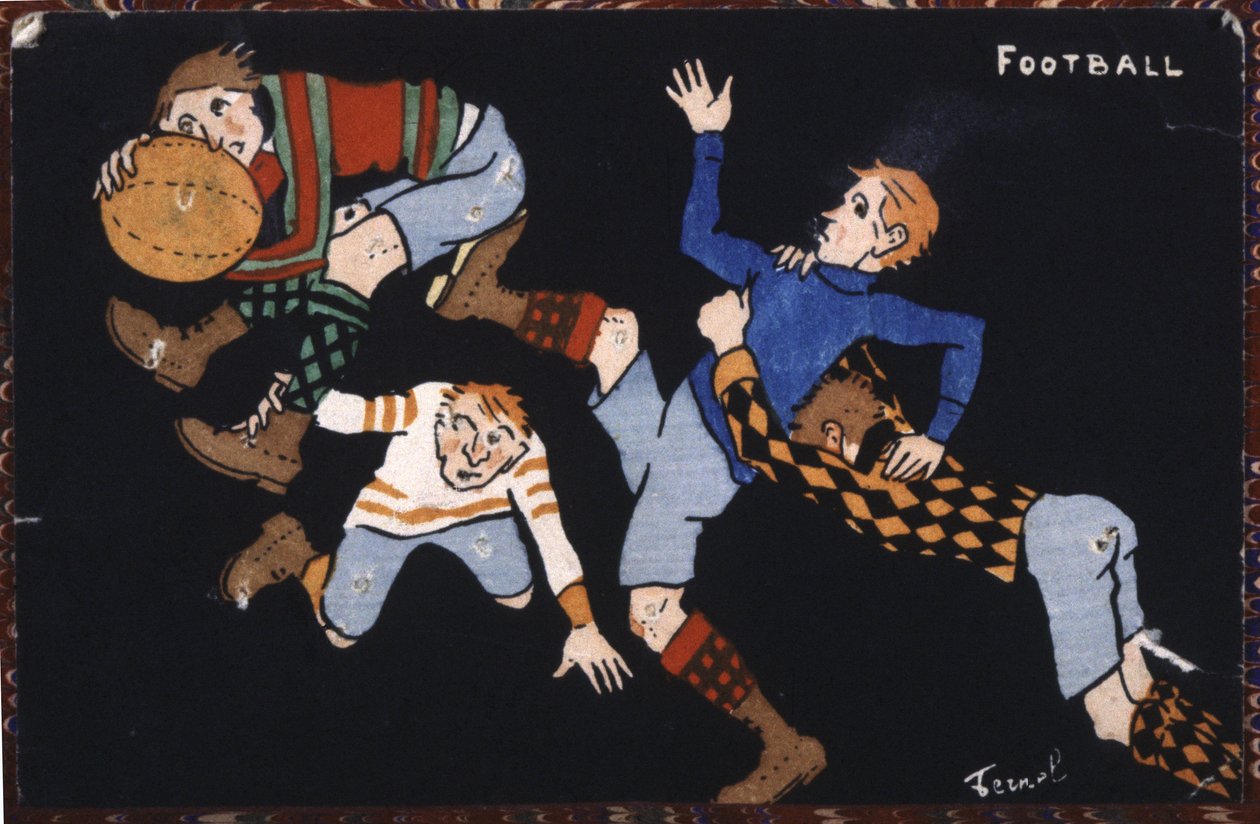 Labdarúgás, XX. század eleje (illusztráció) alkotó: Fernand Fernel