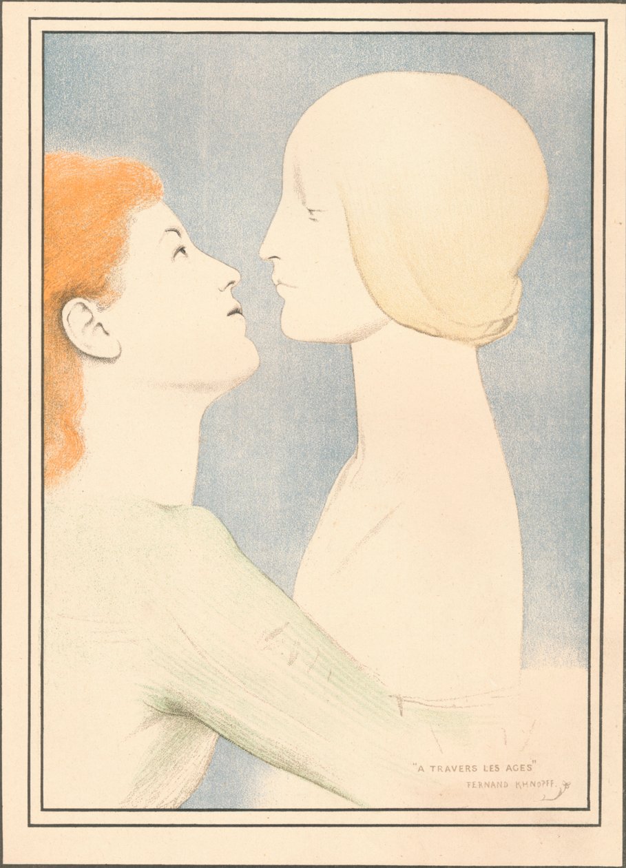 Korokon át, 1895 alkotó: Fernand Khnopff