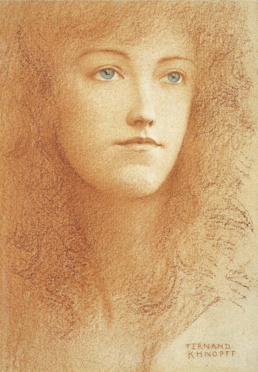 Egy fiatal angol nő alkotó: Fernand Khnopff