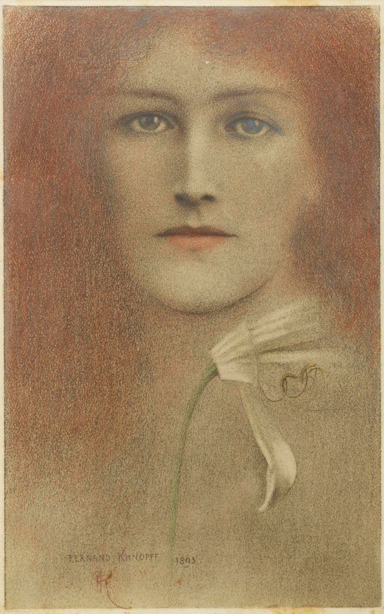 Diffidence, 1893 alkotó: Fernand Khnopff