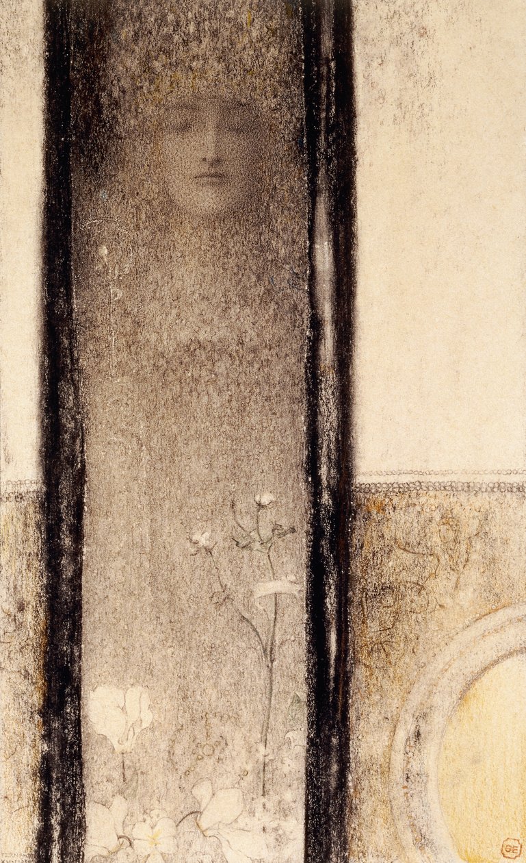 Titokzatos nő, 1909 körül alkotó: Fernand Khnopff