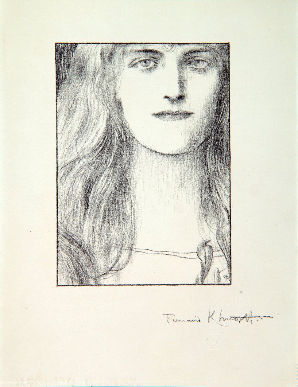 Női fej, 1897 alkotó: Fernand Khnopff