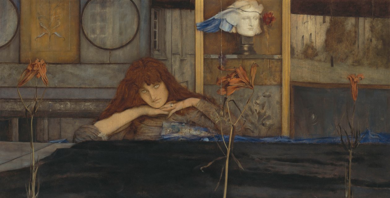 Magamra zárom az ajtót, 1891. alkotó: Fernand Khnopff