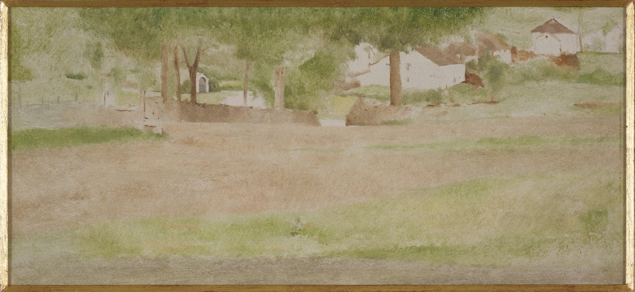 Tájkép híddal Fossetnél alkotó: Fernand Khnopff