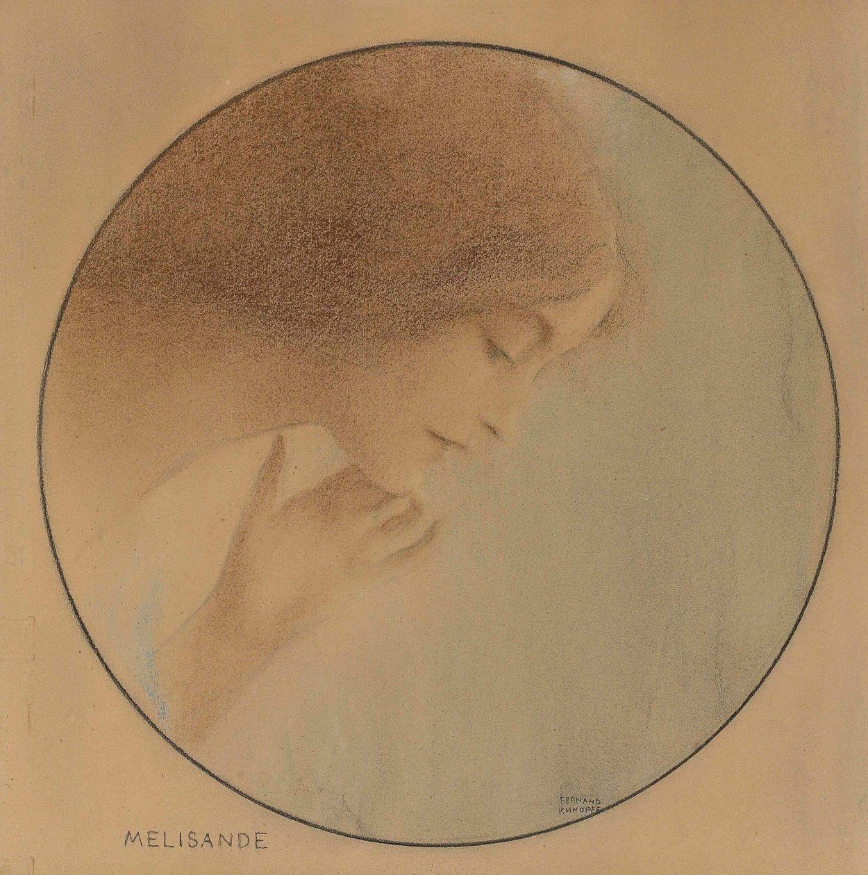 Mélisande, 1907. alkotó: Fernand Khnopff