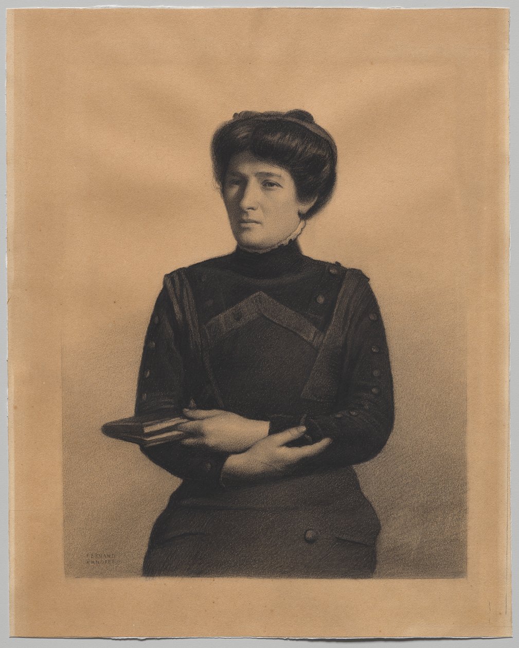 Madame Jules Ricard portréja, született Augustine Bulteau alkotó: Fernand Khnopff