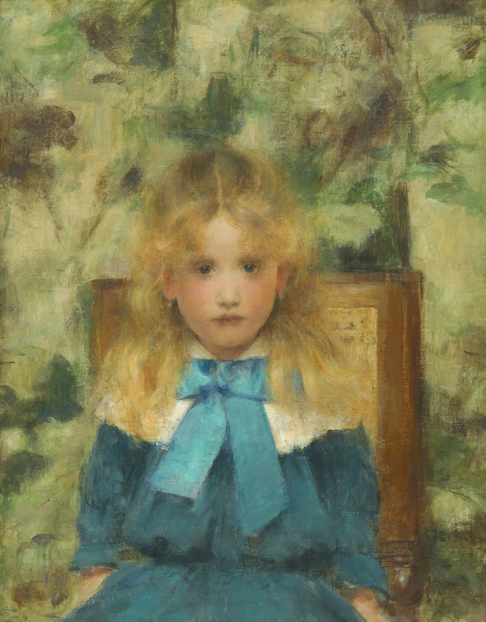 Mademoiselle Van der Hecht portréja, 1883. alkotó: Fernand Khnopff