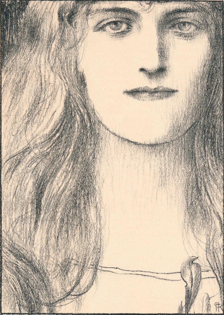Egy arcfej, 1898 alkotó: Fernand Khnopff