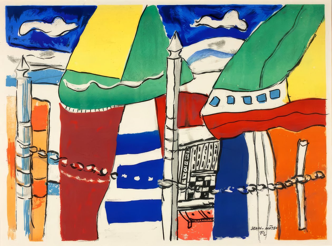 Deauville, 1950. augusztus alkotó: Fernand Leger