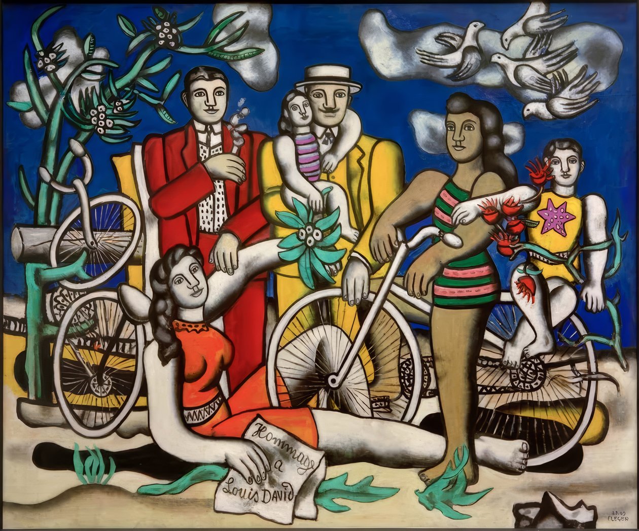 A szabadidő – Hommage Louis David alkotó: Fernand Leger