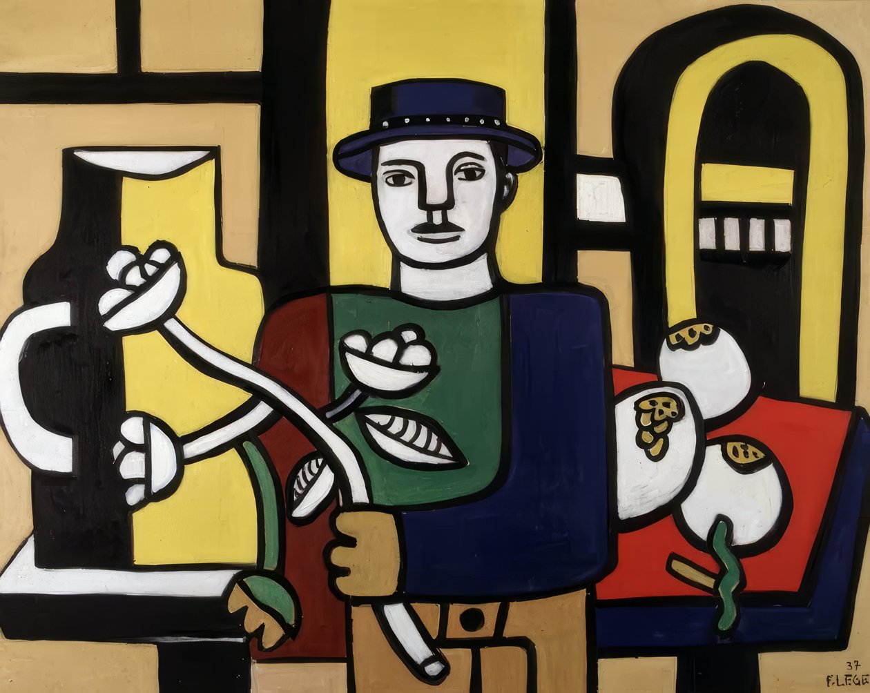 A kék kalapos férfi alkotó: Fernand Leger
