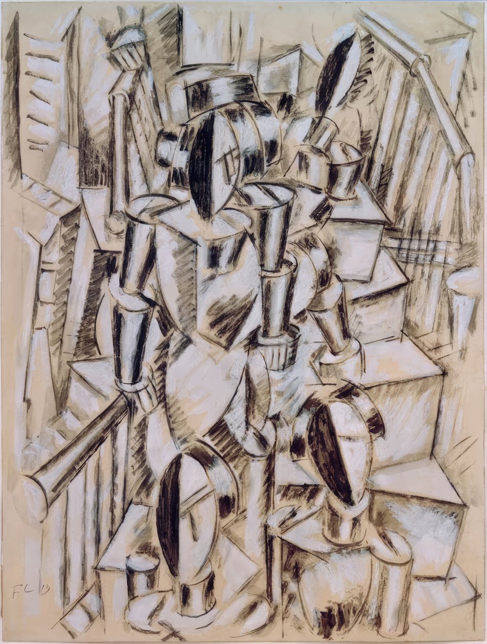 Figurák egy lépcsőn alkotó: Fernand Leger