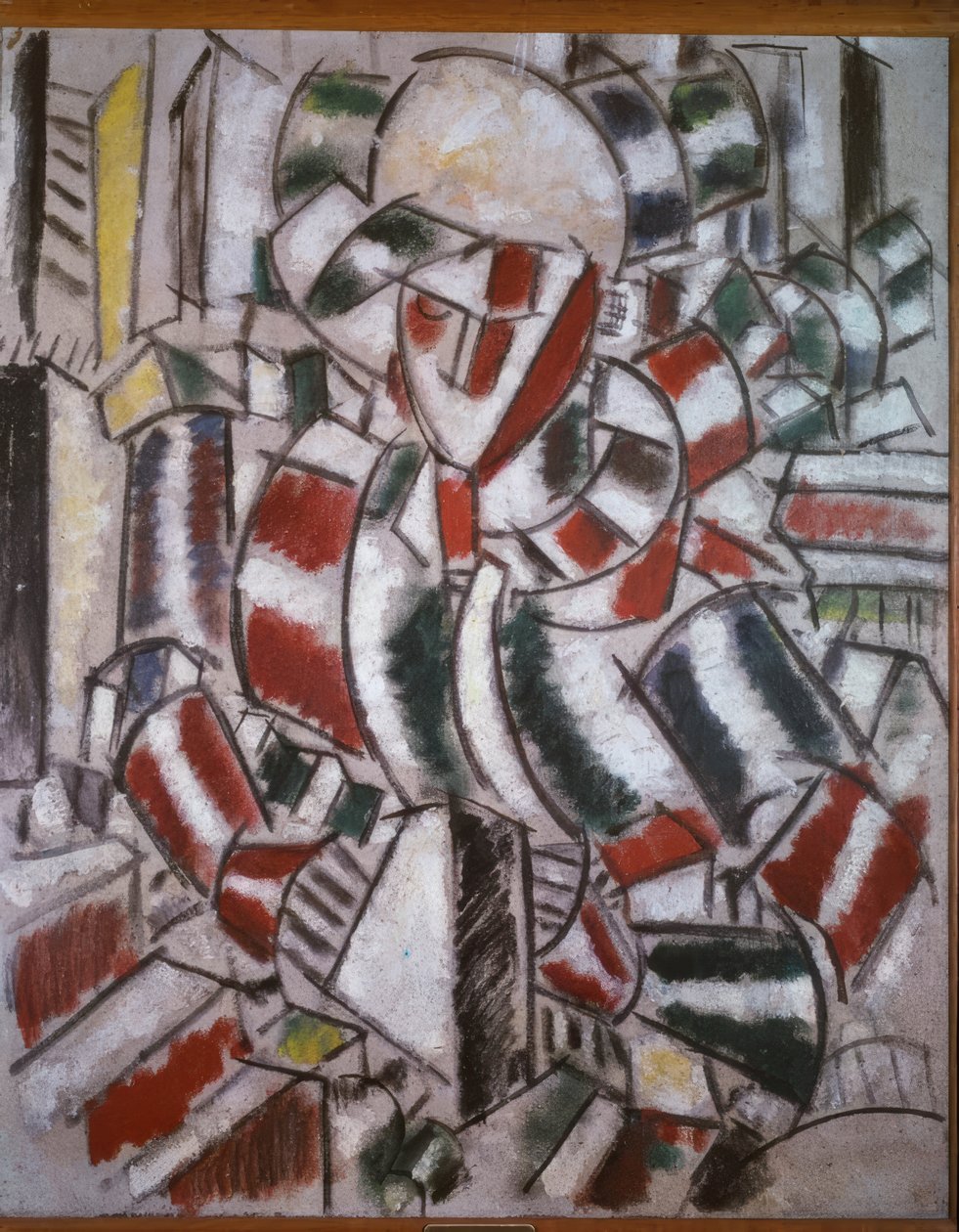Nő pirosban és zöldben alkotó: Fernand Leger