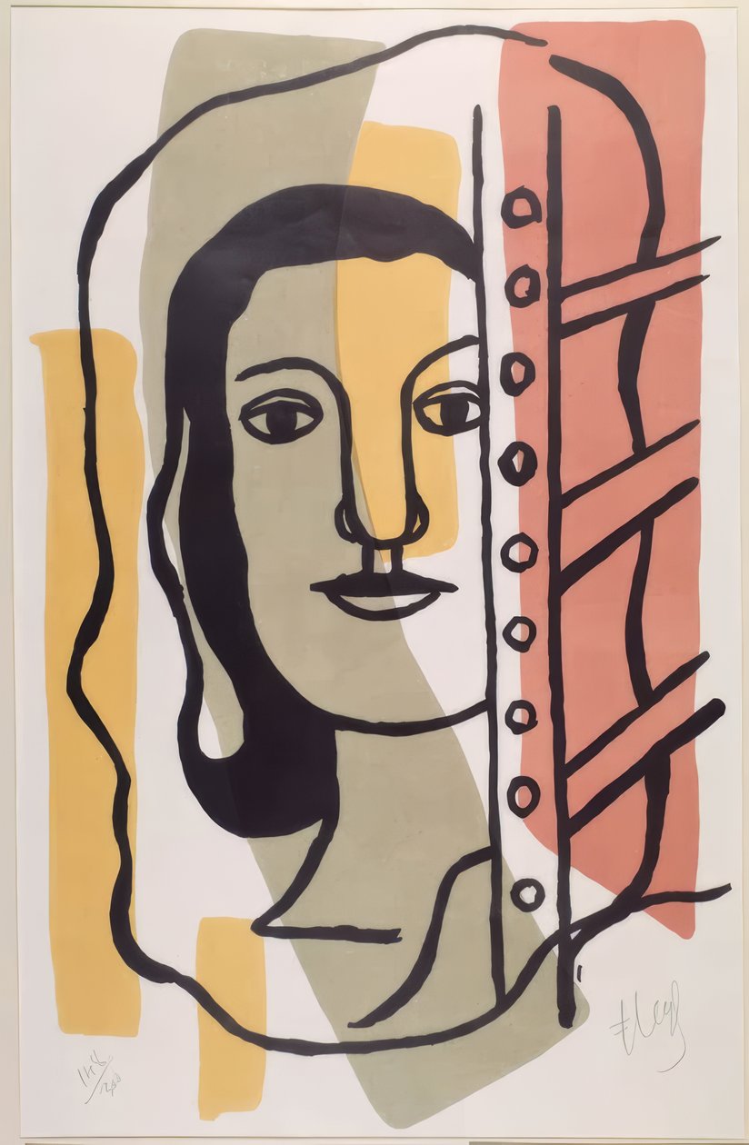 női fej alkotó: Fernand Leger