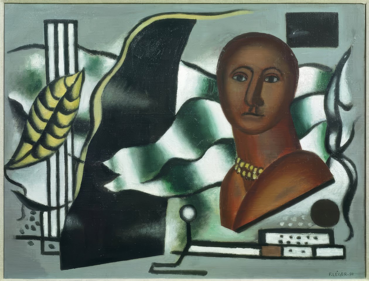 Kompozíció figurával alkotó: Fernand Leger