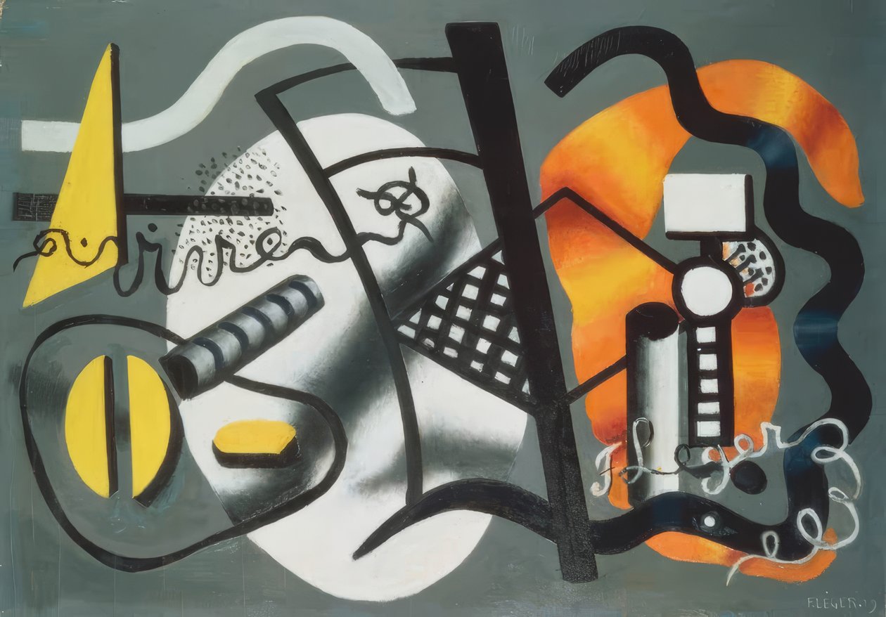 Kompozíció székkel alkotó: Fernand Leger