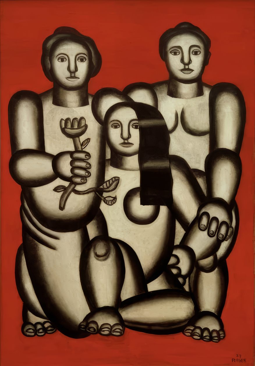 Három nővel való kompozíció alkotó: Fernand Leger