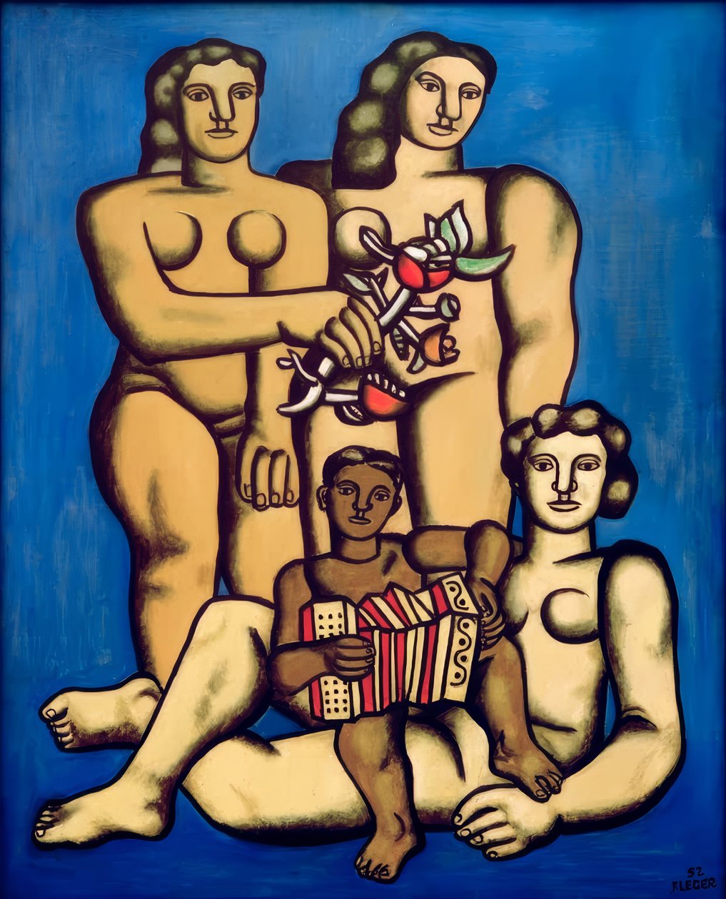 Három nővér kompozíció alkotó: Fernand Leger
