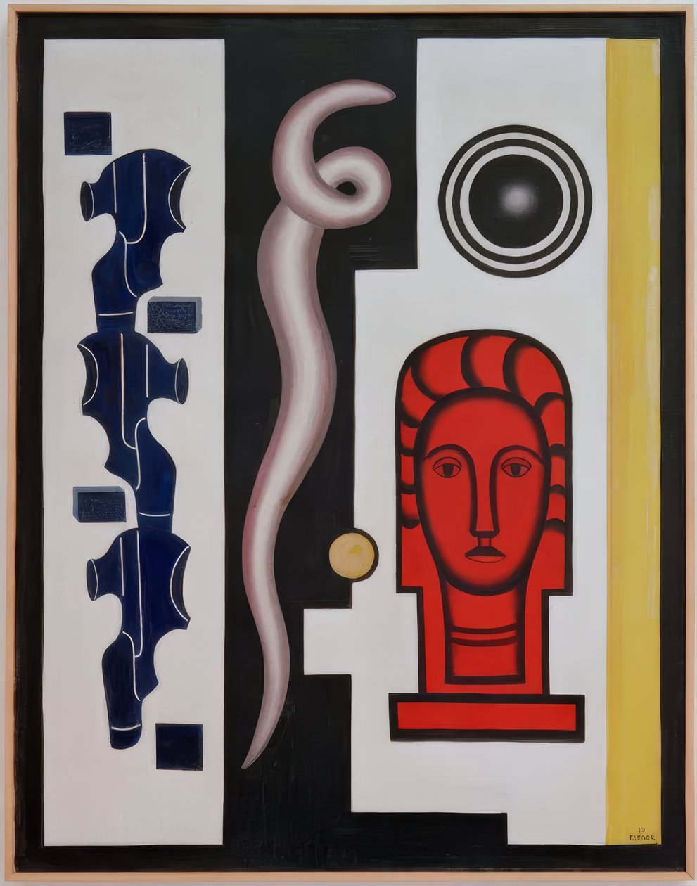 Kompozíció vörös fejjel alkotó: Fernand Leger