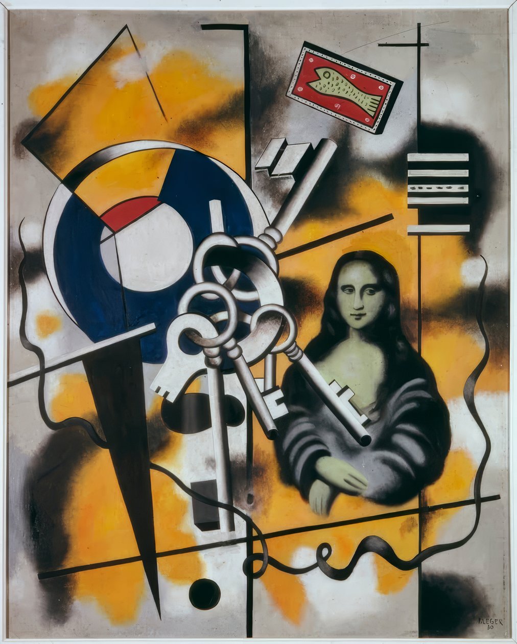 A kulcsos Mona Lisa vagy Mona Lisa alkotó: Fernand Leger