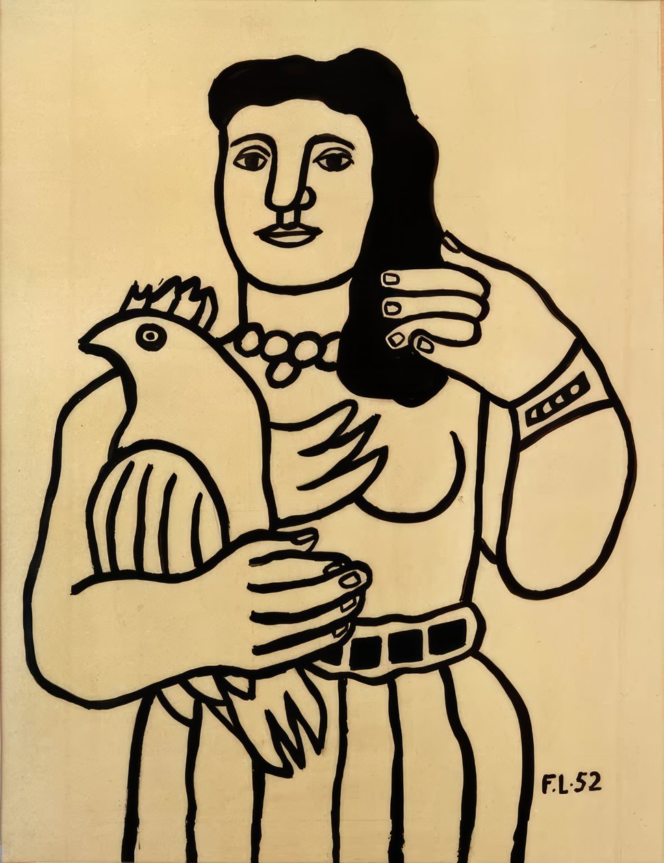 A madárral a nő alkotó: Fernand Leger