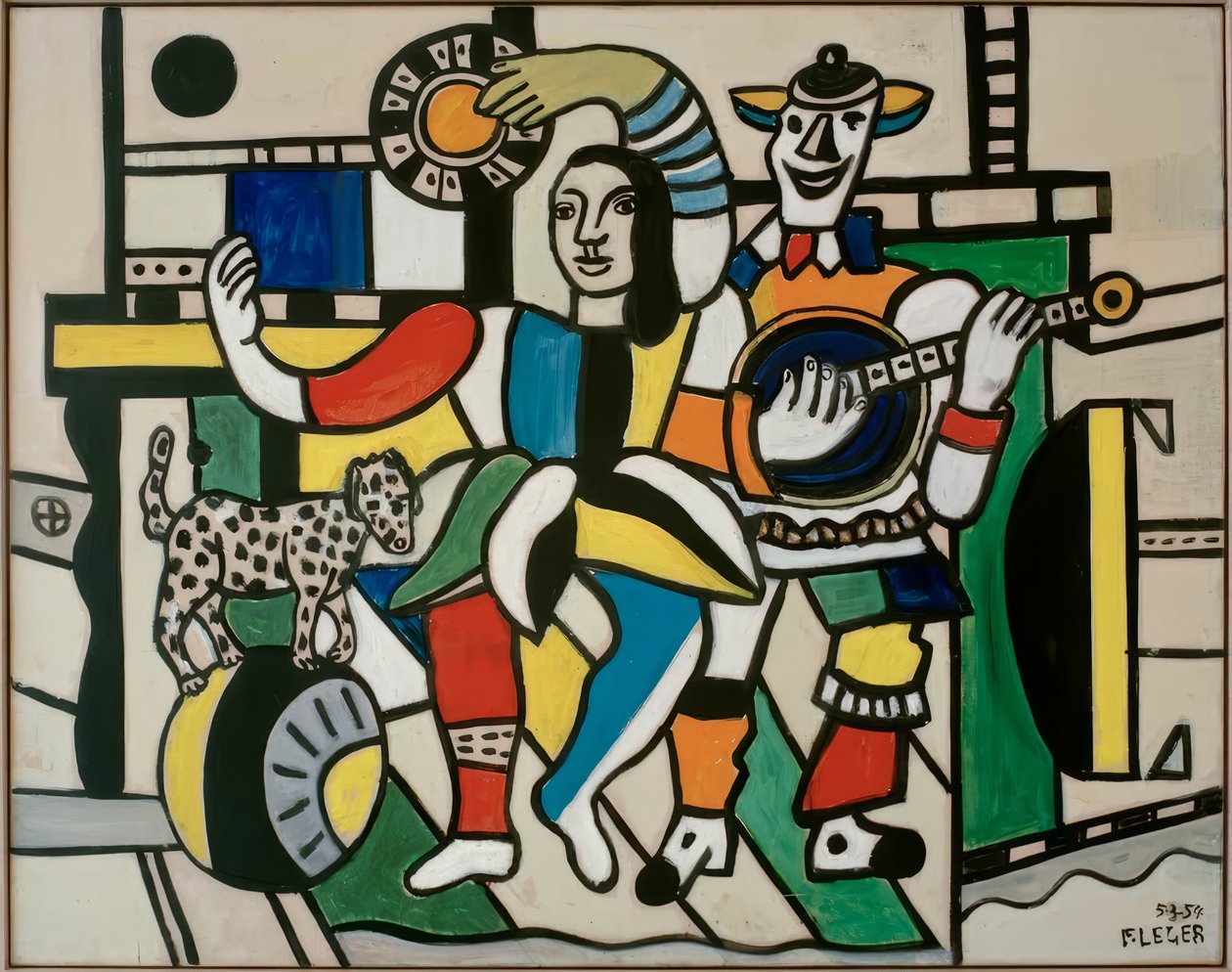 A labdán álló kutya alkotó: Fernand Leger