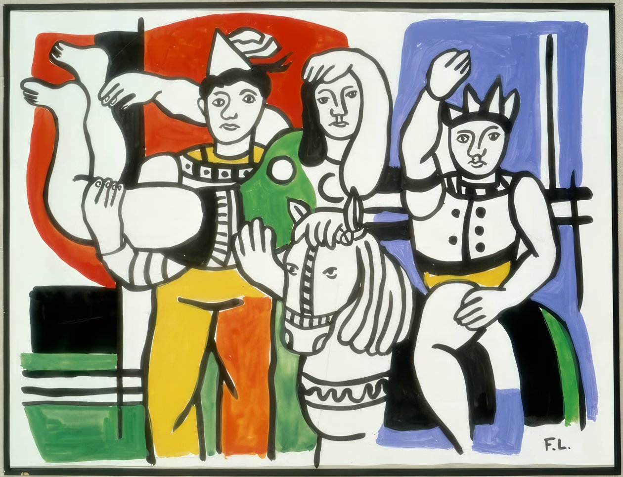 Az akrobaták alkotó: Fernand Leger