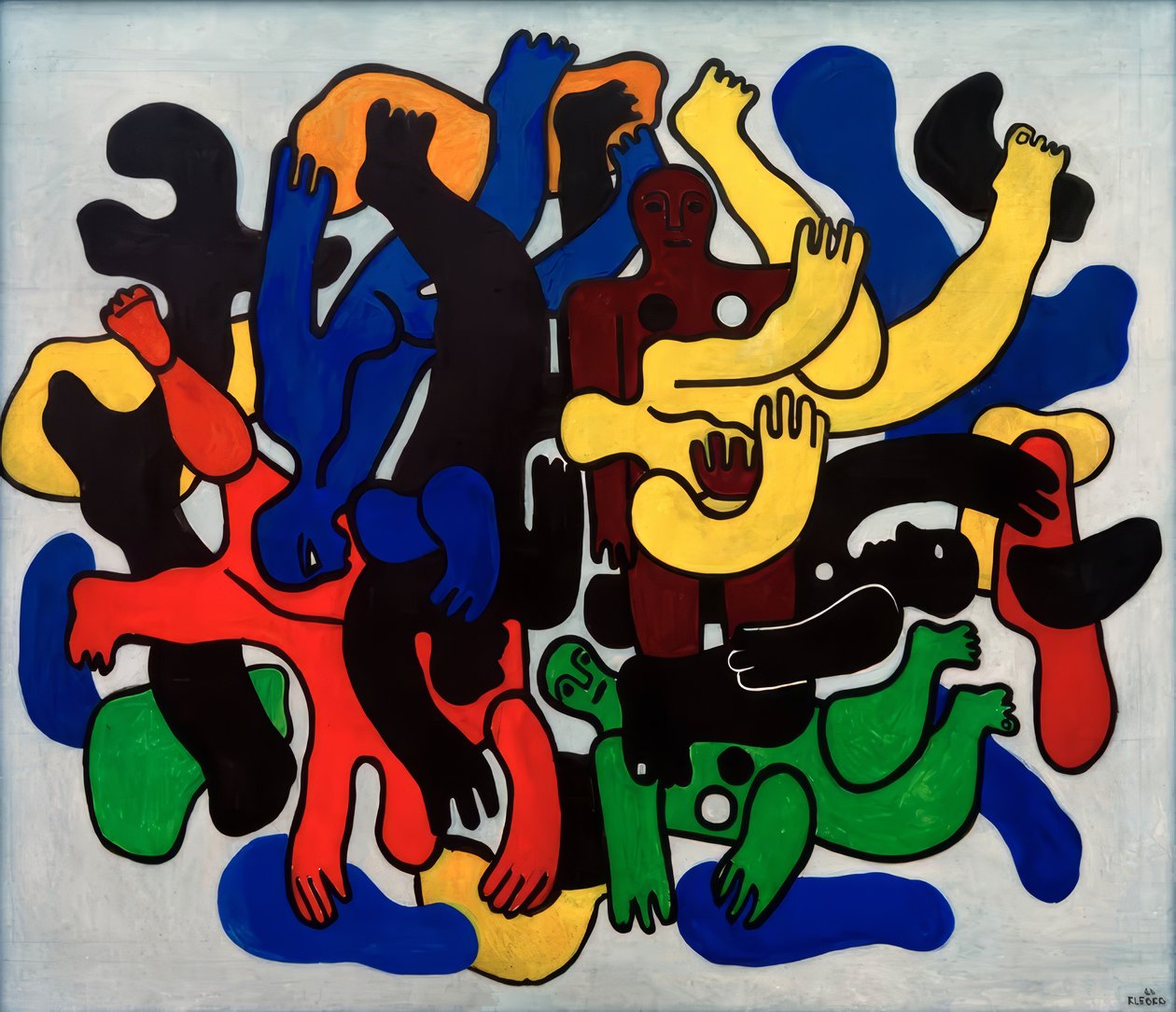 Fekete búvárok alkotó: Fernand Leger