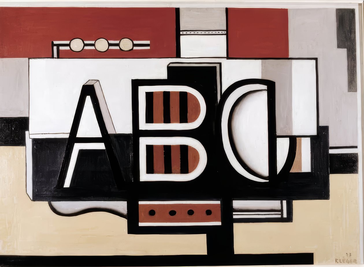 Csendélet Abc alkotó: Fernand Leger