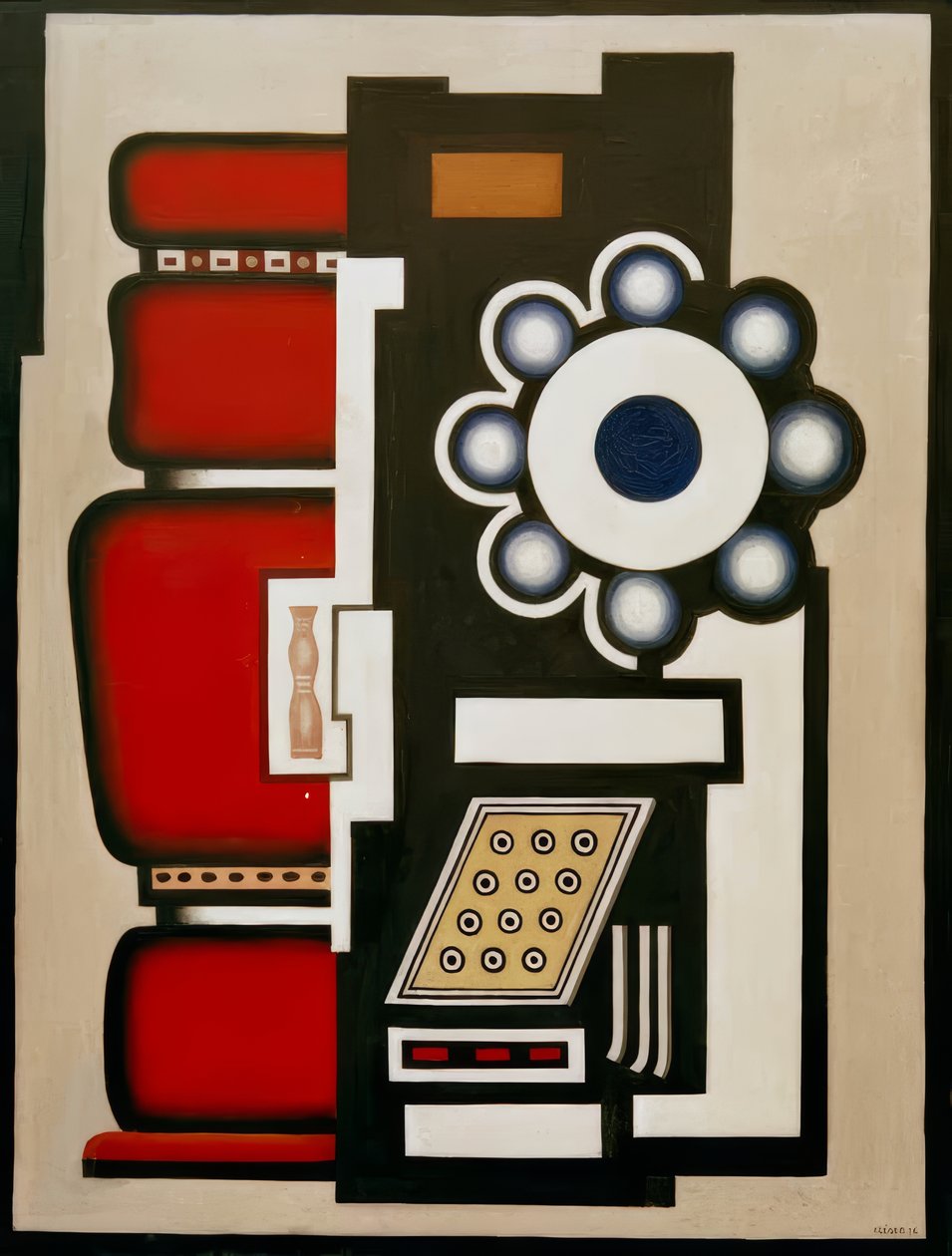 Csendélet, mozgás golyókkal alkotó: Fernand Leger