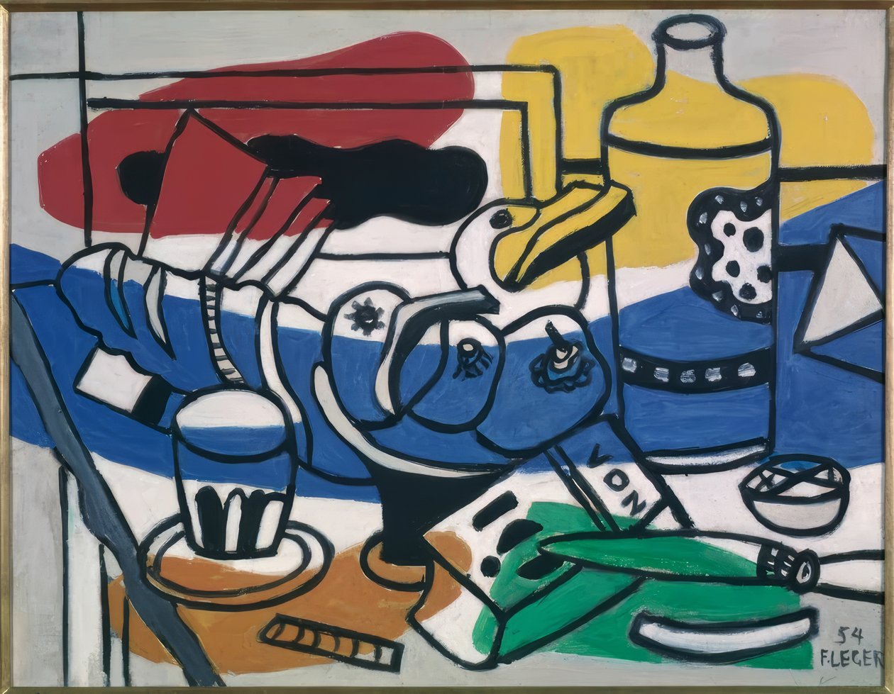 Csendélet három gyümölccsel alkotó: Fernand Leger