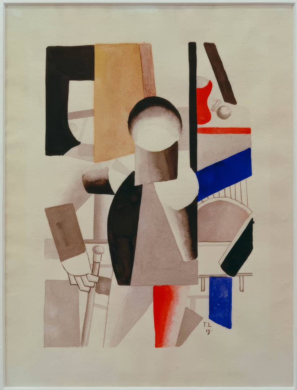 Tanulmány a Les trois camerades című műhöz alkotó: Fernand Leger