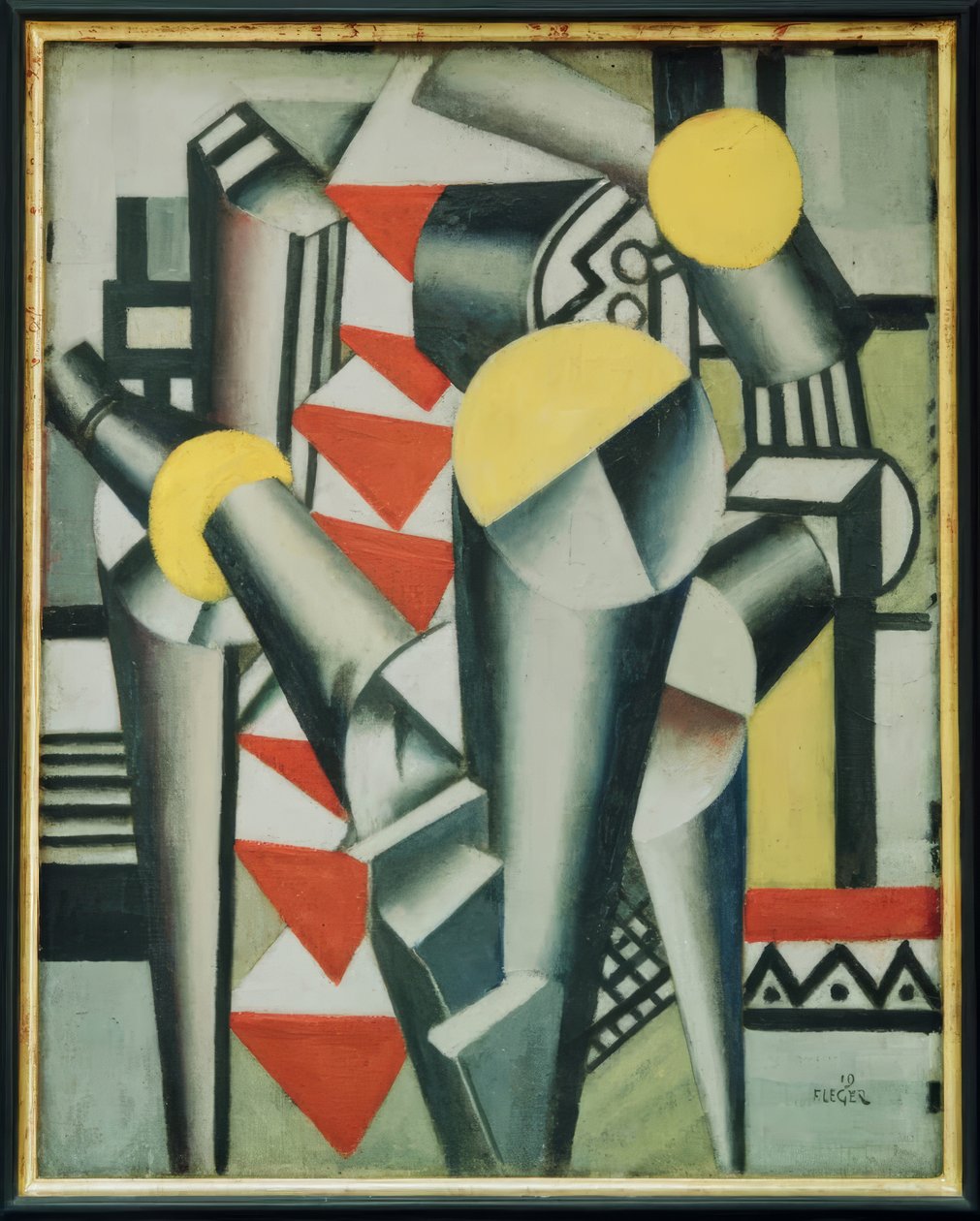 Kártyajátékról szóló tanulmány alkotó: Fernand Leger