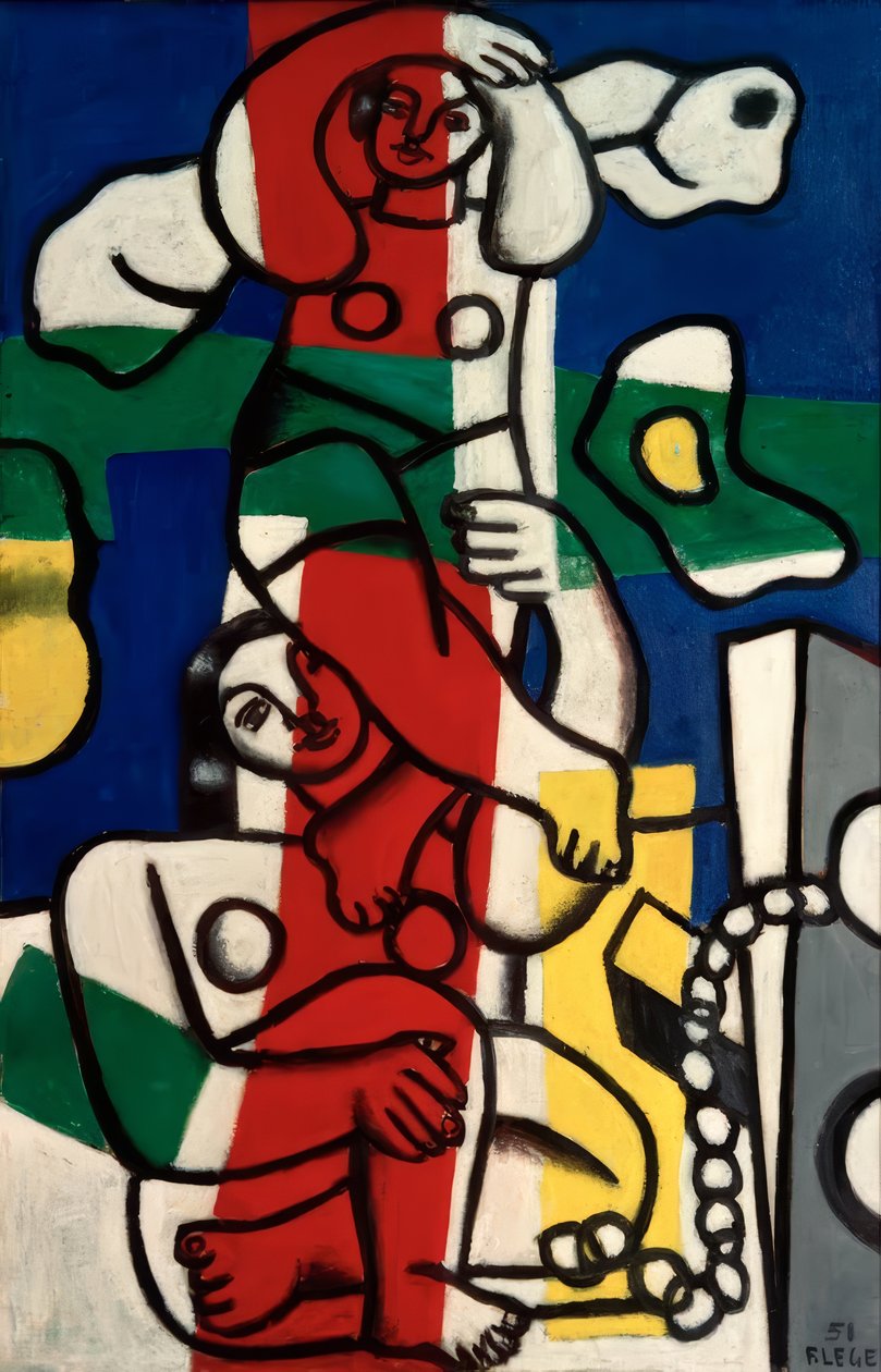 Sokszínű akrobaták alkotó: Fernand Leger