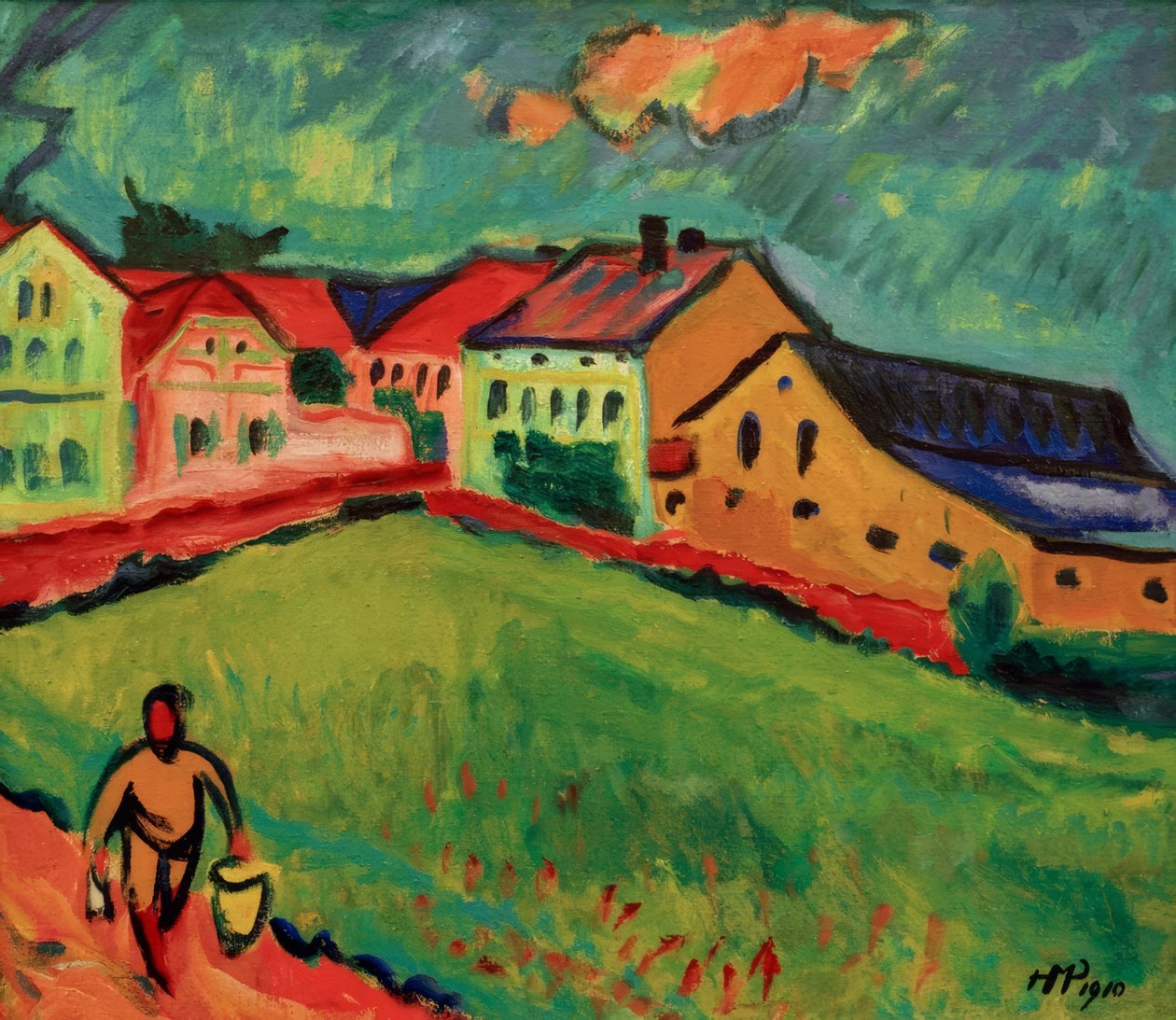 Moritzburg melletti rét szélén alkotó: Fernand Leger