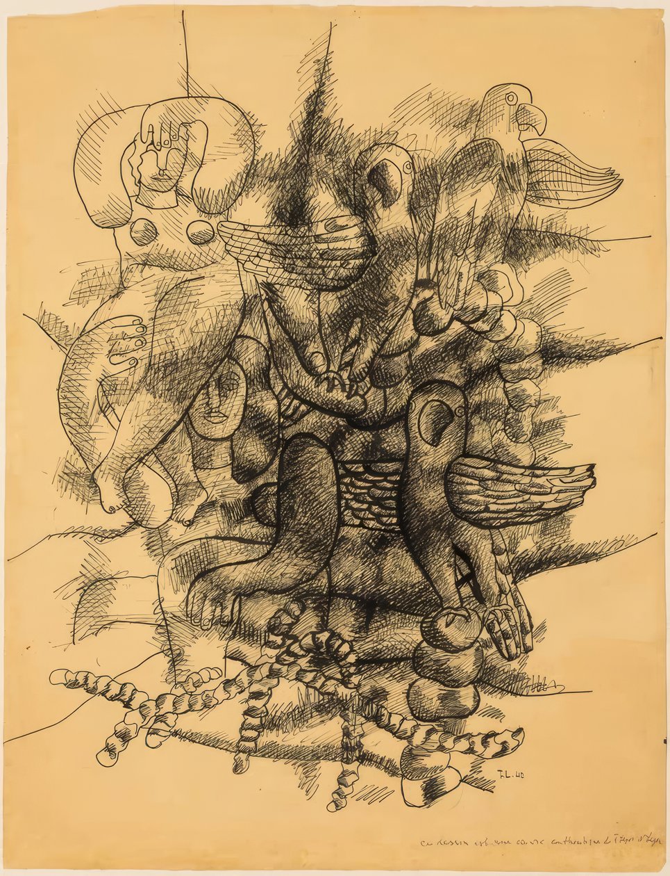 Nők és madarak alkotó: Fernand Leger