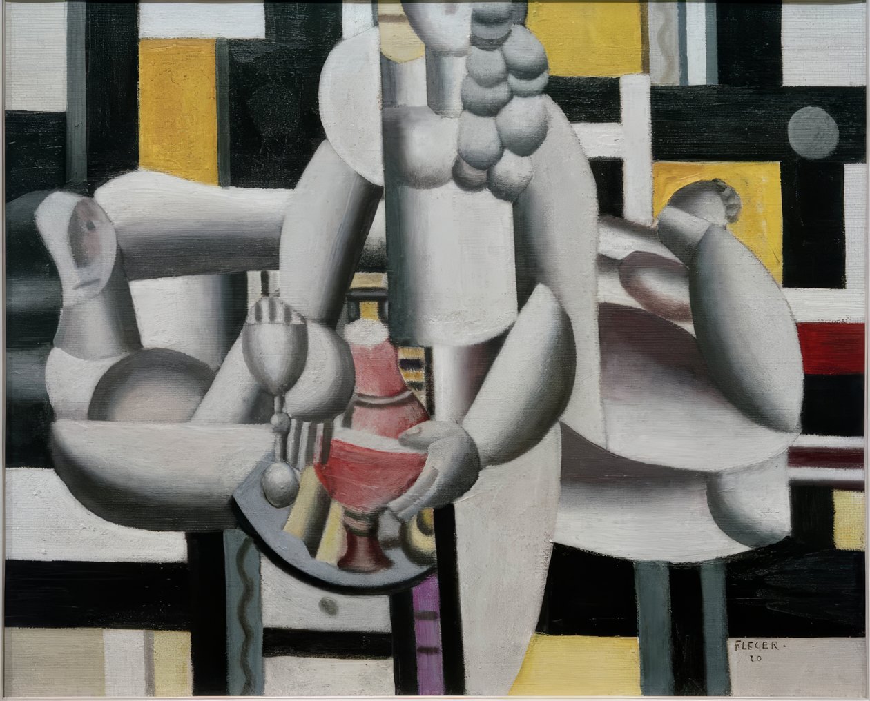 Két nő és csendélet alkotó: Fernand Leger