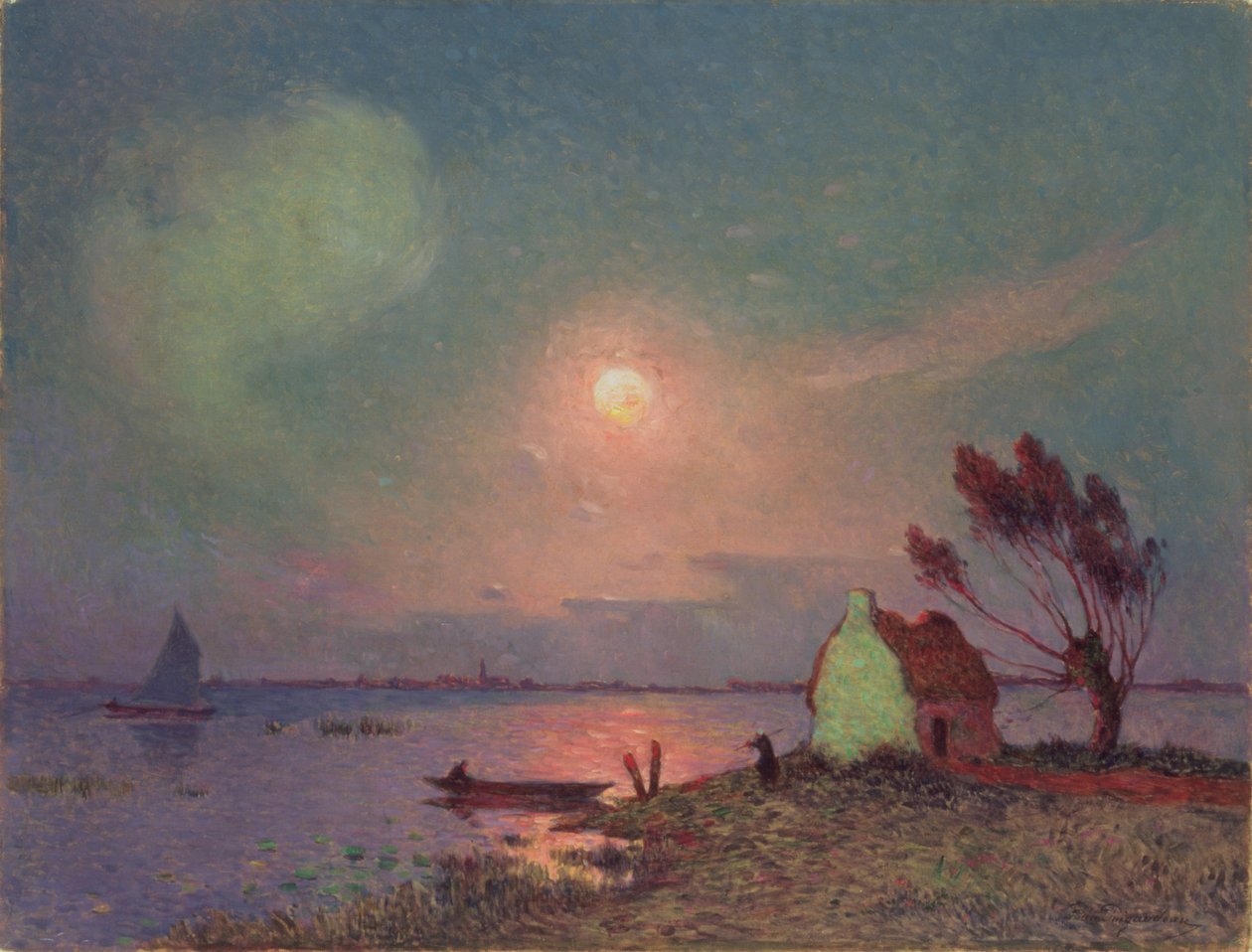 Mogorva napfény, Bretagne, 1915 körül alkotó: Fernand Loyen du Puigaudeau