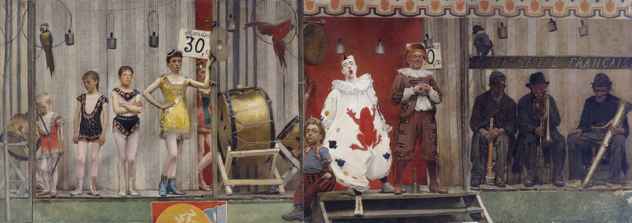 Szomorúság és nyomorúság - Les Saltimbanques, 1888 (olaj, vászon) alkotó: Fernand Pelez