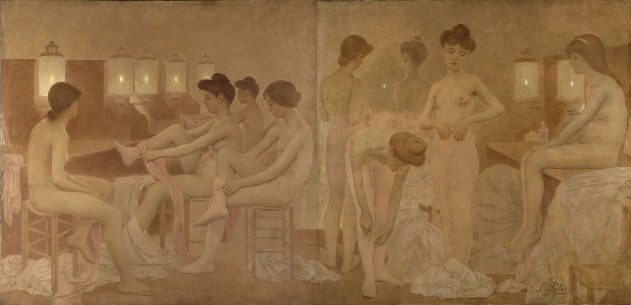 Táncosok, 1905 és 1909 között (olaj, vászon) alkotó: Fernand Pelez