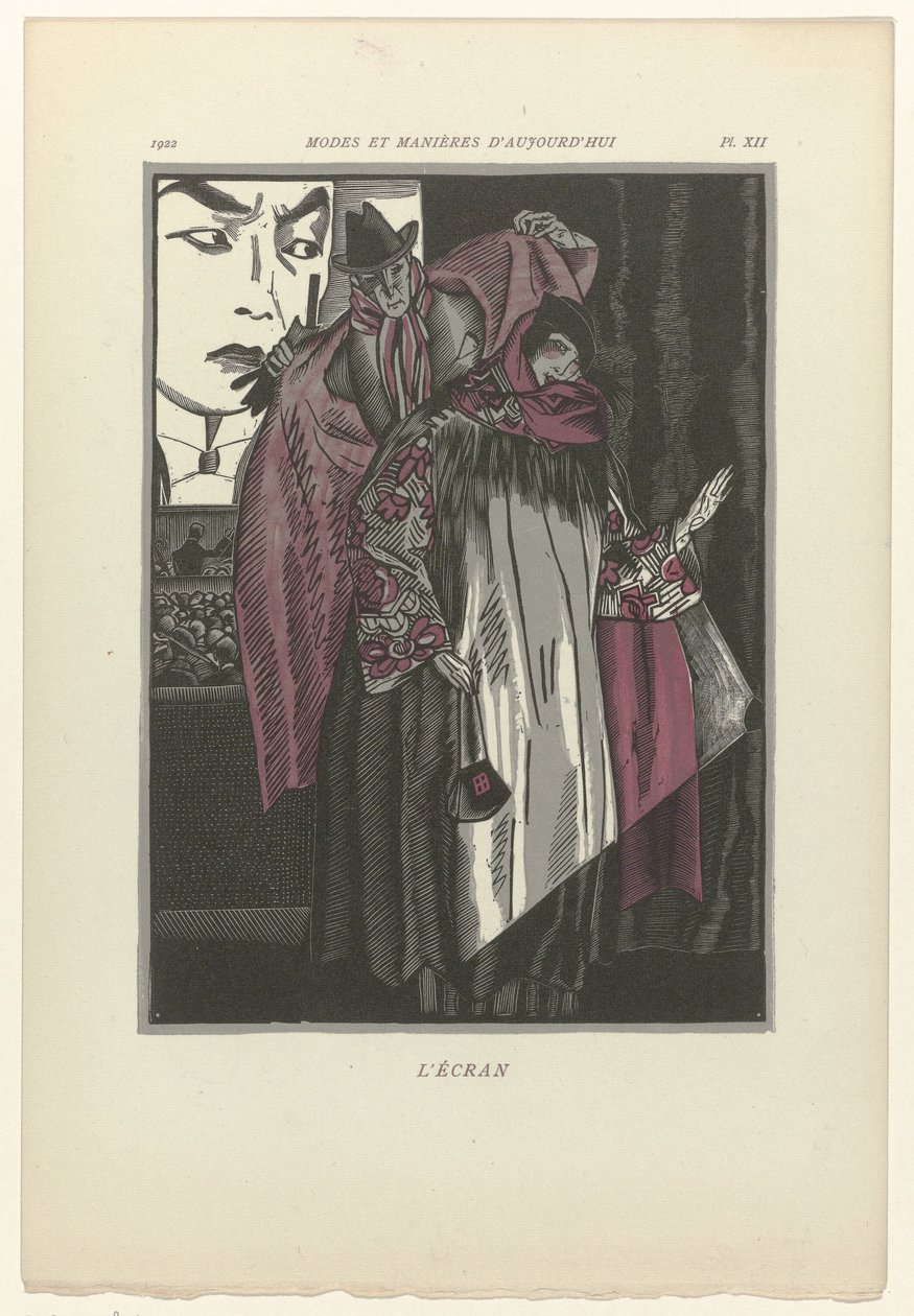 A mai divat és modor, 1922, Pl. 12: A képernyő alkotó: Fernand Siméon