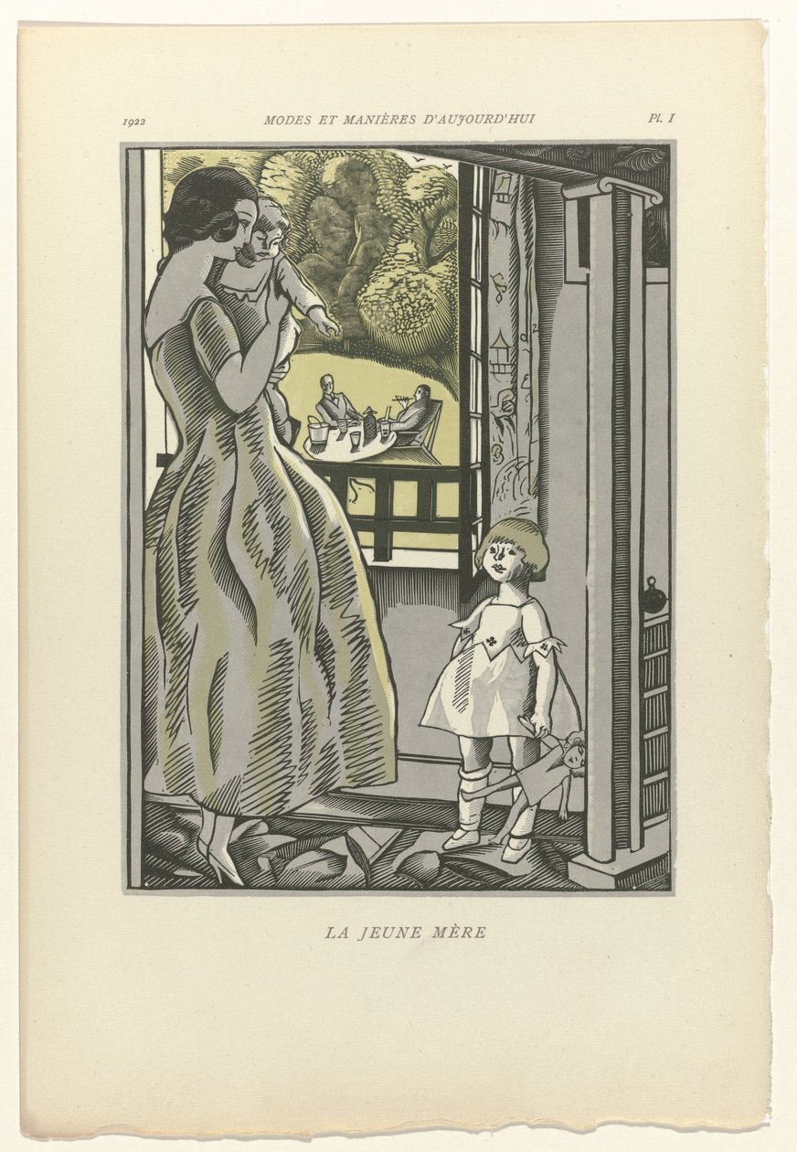 Napjaink divatja és modora, 1922, 1. rész: A fiatal anya alkotó: Fernand Siméon