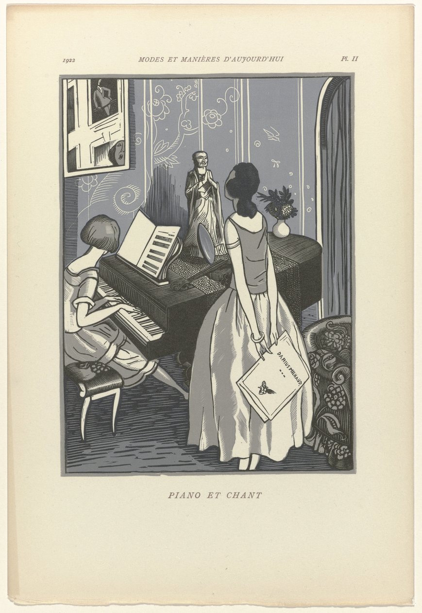 A mai divat és modor, 1922, 2. rész: Zongora és ének alkotó: Fernand Siméon