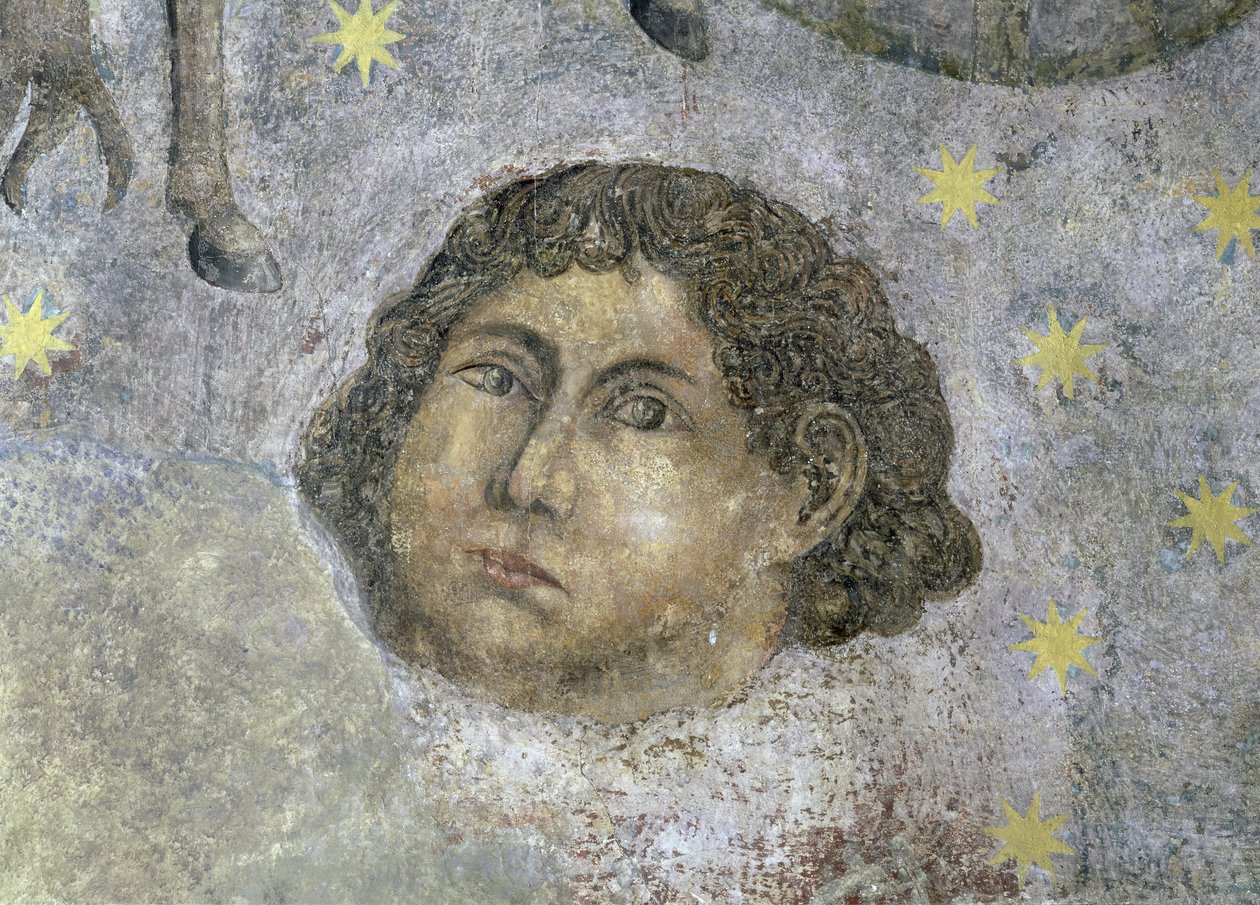 A négy szél egyike, részlet a „Cielo de Salamanca” boltívéből, 1480-90 körül alkotó: Fernando Gallego