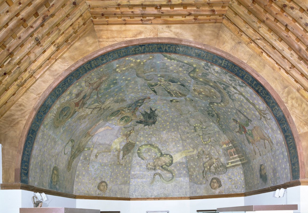 Kilátás a „Cielo de Salamancát” ábrázoló boltívre, 1480-90 körül alkotó: Fernando Gallego