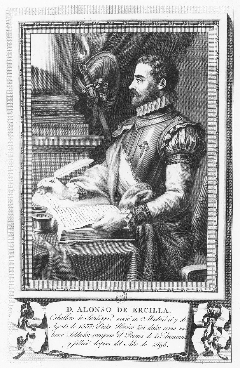 Alonso de Ercilla y Zúñiga portréja alkotó: Fernando Selma
