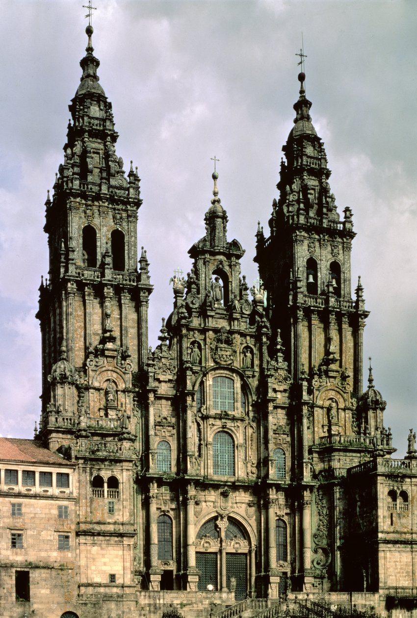 A nyugati front (Fachada del Obradoiro) 1738-50 (részletesen lásd 88958) alkotó: Fernando de Casas Novoa
