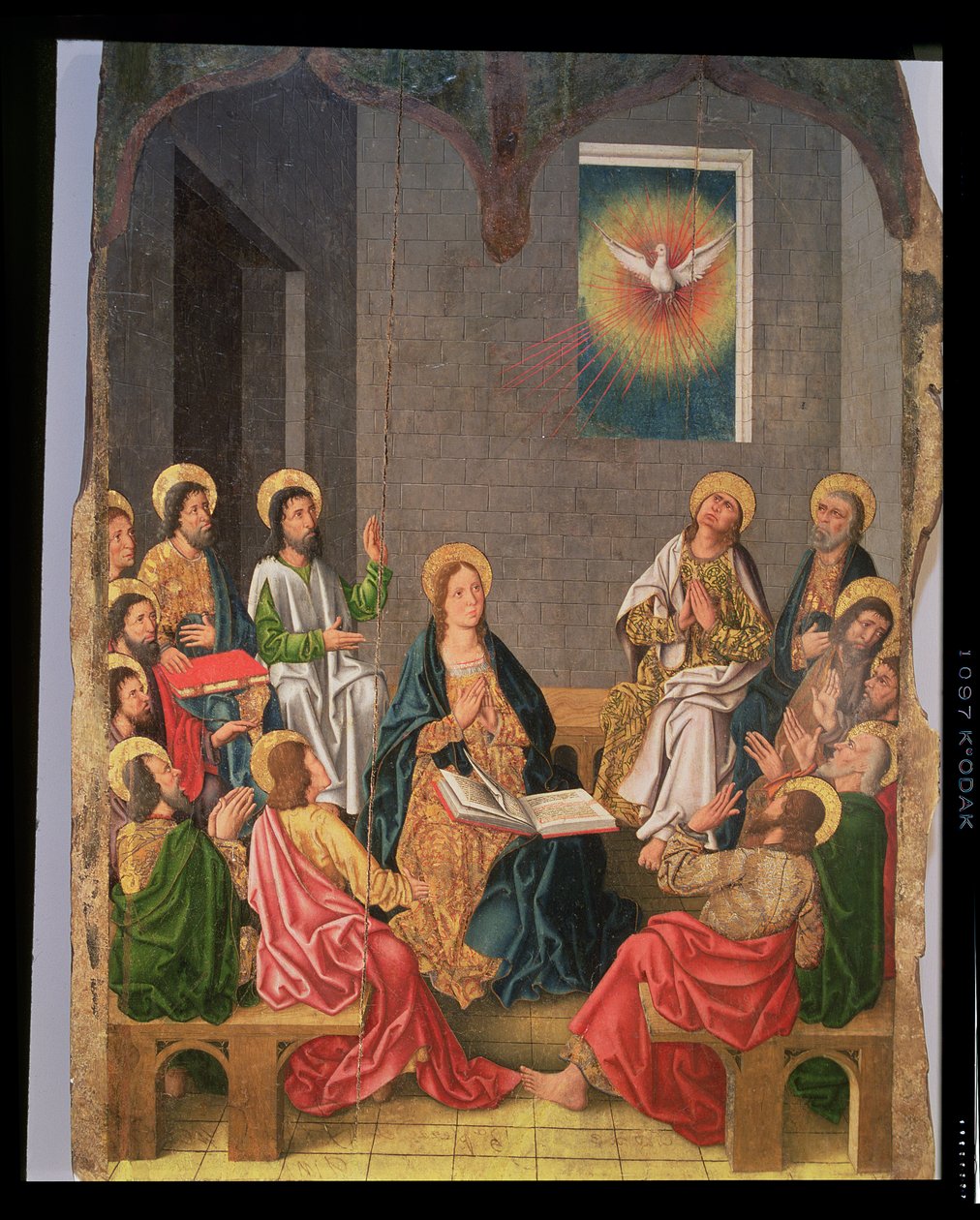 Pünkösd (olaj a panelen) alkotó: Fernando (workshop of) Gallego