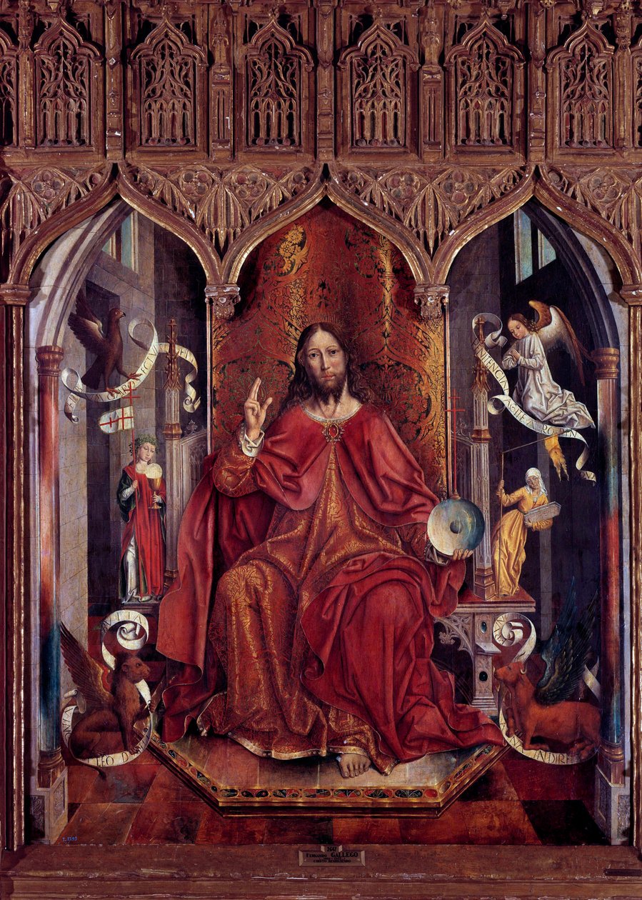 Fernando Gallego (kb. 1440-1507) Christ Benching fafestménye 15. század V. 1,69x1,32 m Madrid, Prado Múzeum alkotó: Fernando Gallego